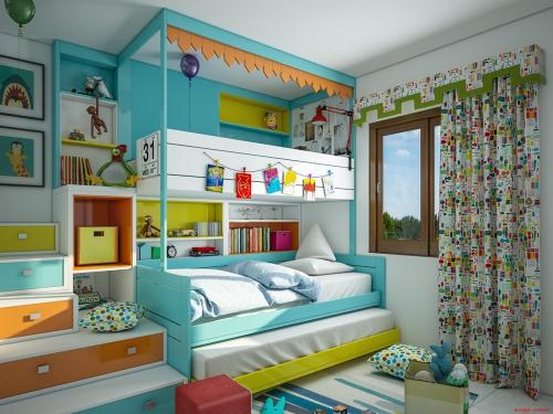 افكار ابداعية لتصميم غرف نوم اطفال