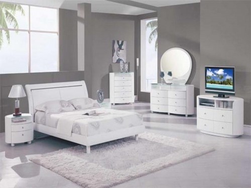 غرف نوم بيضاء وصور اجمل غرف نوم باللون الابيض