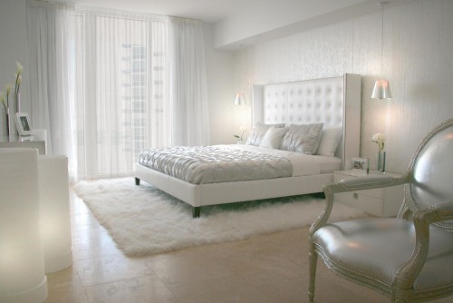 غرف نوم بيضاء وصور اجمل غرف نوم باللون الابيض