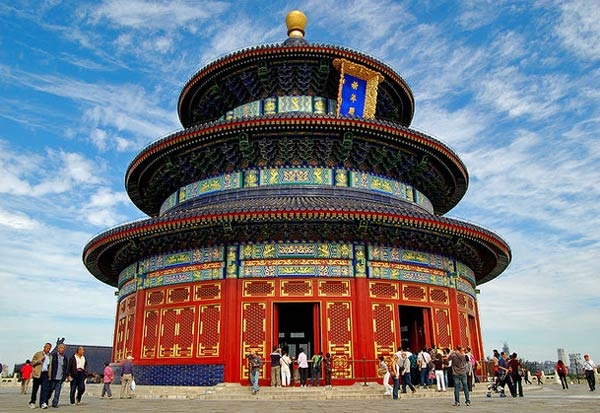 معبد السماء من اشهر الاماكن السياحية في بكين