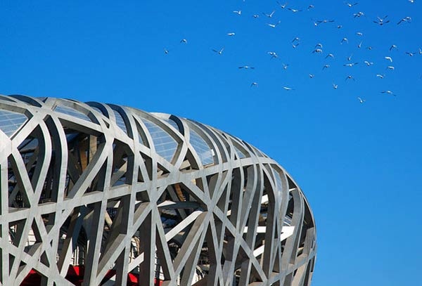 استاد بكين الوطني من اشهر الاماكن السياحية في بكين